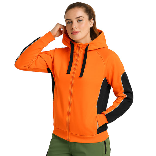Big Bee Ladies Work Jumper Hi Vis Hoodie
