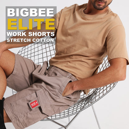 Big Bee ELITE Cargo Work Shorts, Patched - Big Bee