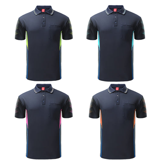 Big Bee Tech-Vent Mens Polo Shirts, Short Sleeve