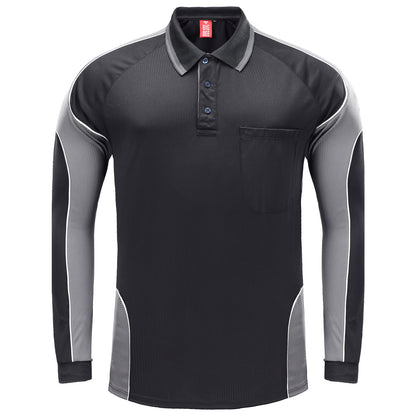 Big Bee PANEL Mens Polo Shirts, Long Sleeve