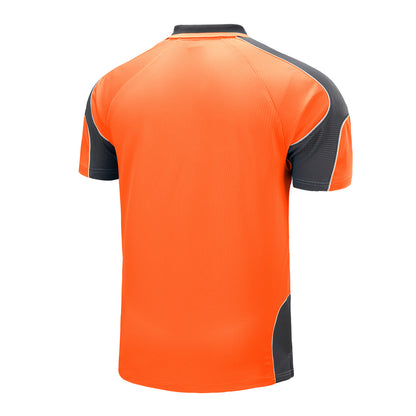 Big Bee PANEL Hi Vis Polo Shirts, Short Sleeve
