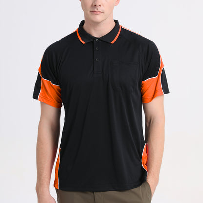 Big Bee PANEL Mens Polo Shirts, Short Sleeve