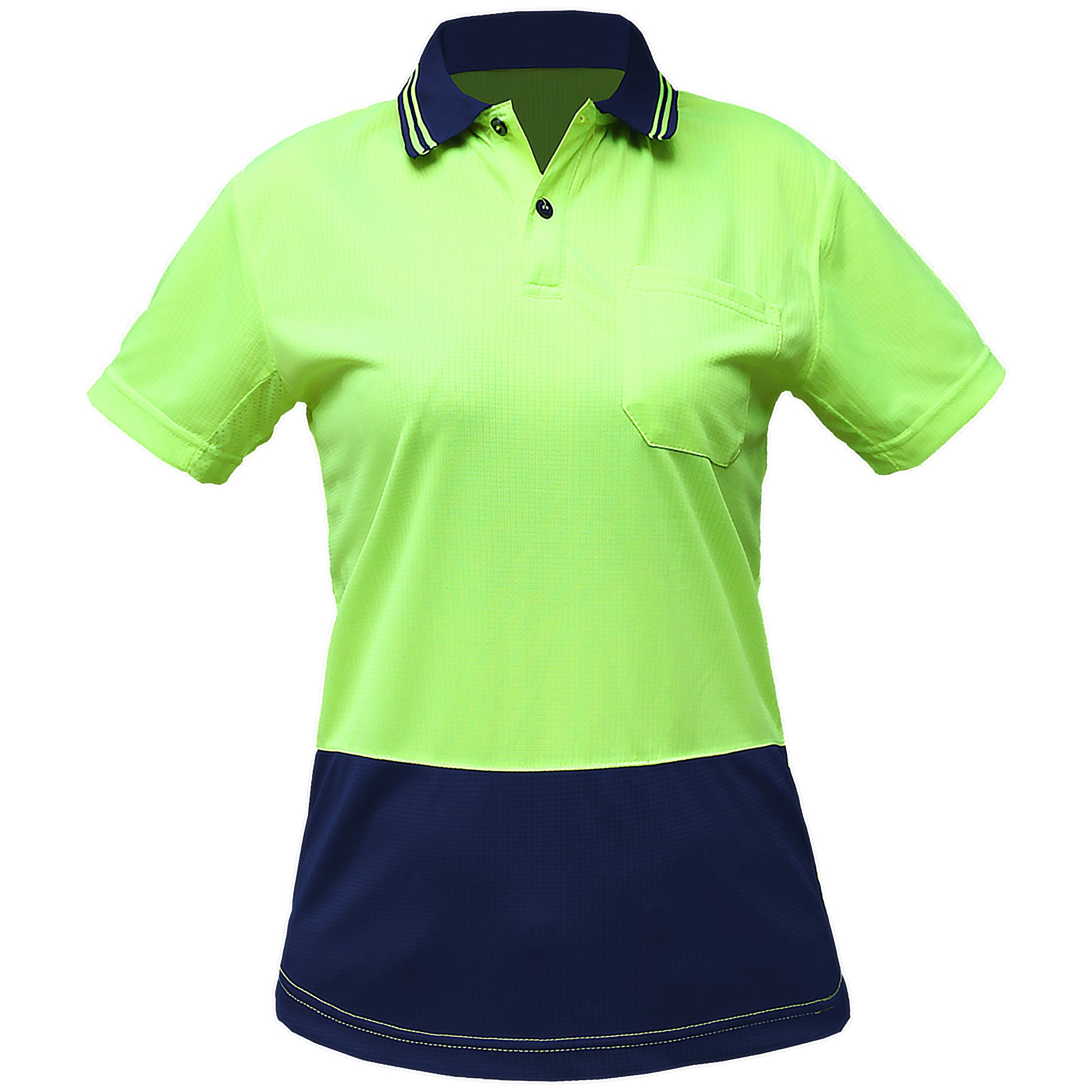 Big Bee Ladies Hi Vis Polo Shirts, Short Sleeve - Big Bee