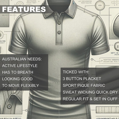 Big Bee BASIC Mens Polo Shirts - Big Bee