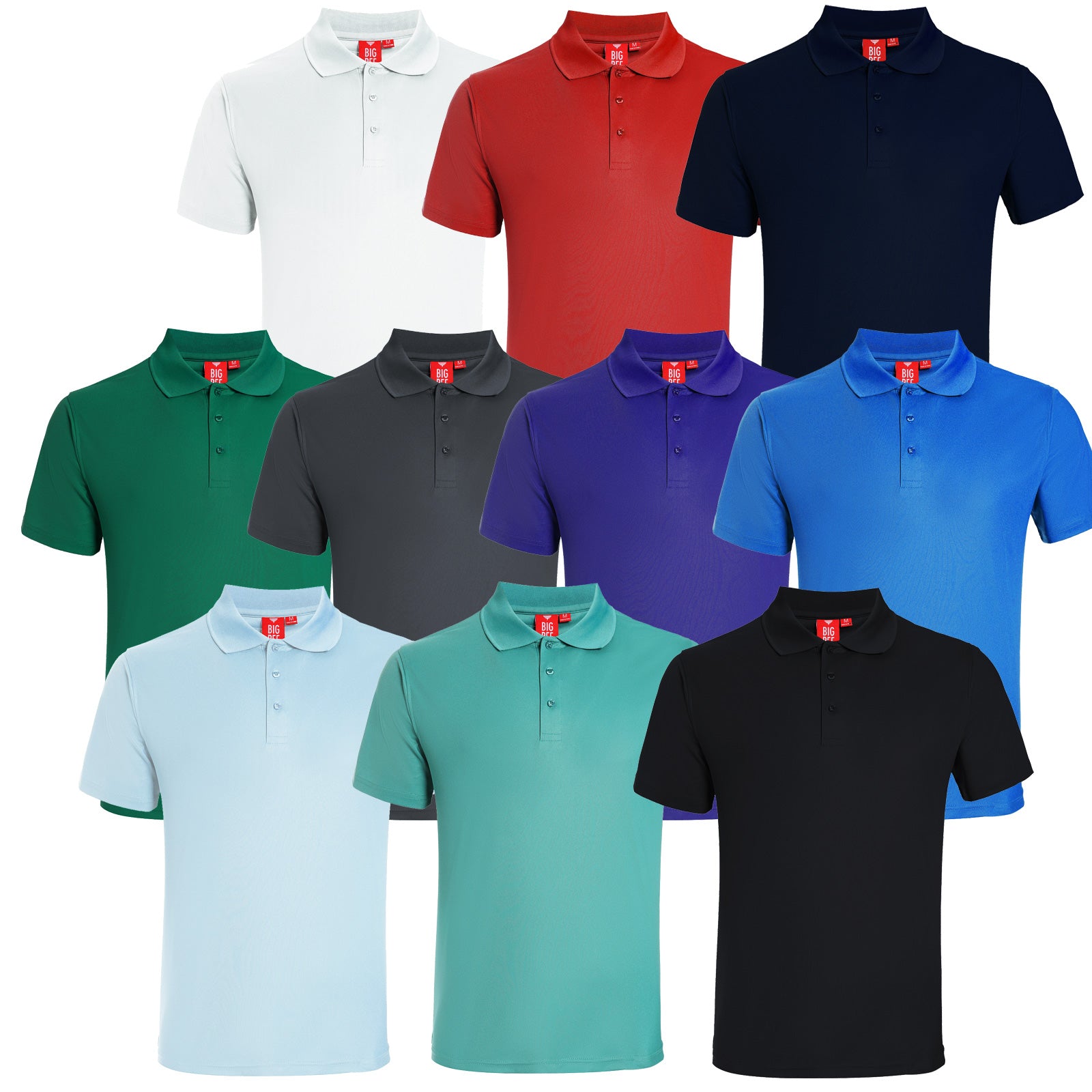 Big Bee BASIC Mens Polo Shirts - Big Bee