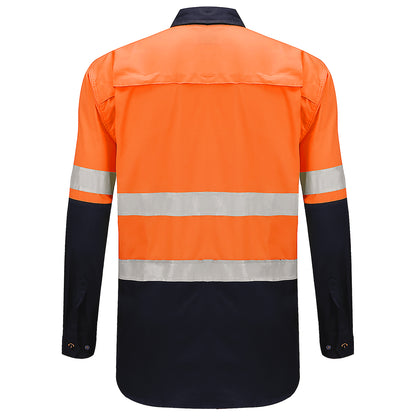 Big Bee Men's Hi Vis Shirts Reflective Tape, Long Sleeve - Big Bee