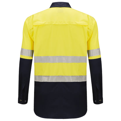 Big Bee Men's Hi Vis Shirts Reflective Tape, Long Sleeve - Big Bee