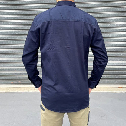 Big Bee Men's Work Shirts, Stretch Cotton