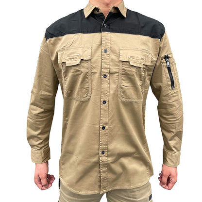 Big Bee Men's Work Shirts, Stretch Cotton