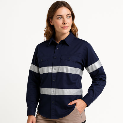 Big Bee Ladies Work Shirt Lightweight Cotton