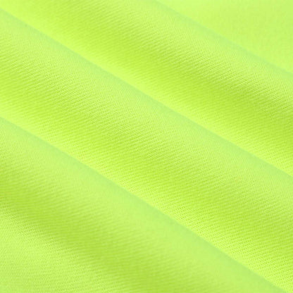 Ladies Panel Hi-Vis Work Hoodie fabric texture close-up – Big Bee Workwear