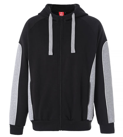 Big Bee PANEL Hoodie Jumper, Full Zip - Big Bee