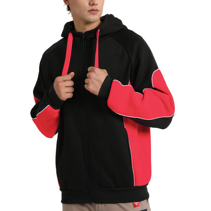 Big Bee PANEL Hoodie Jumper, Full Zip - Big Bee