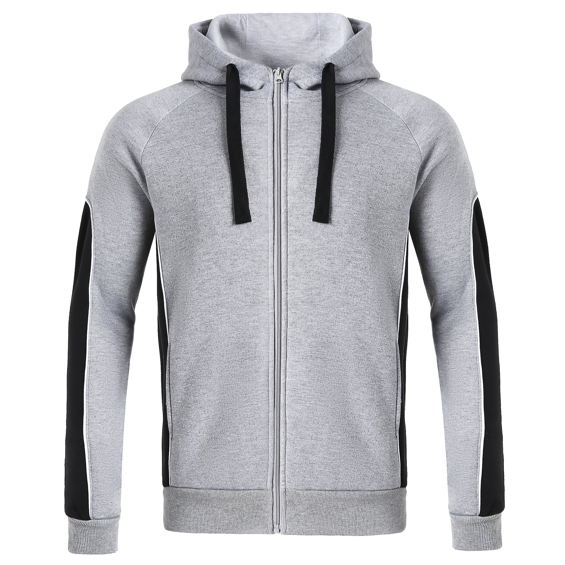 Big Bee PANEL Hoodie Jumper, Full Zip - Big Bee