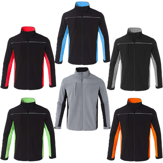 panel softshell jacket, multi-colour options overview – Big Bee Workwear