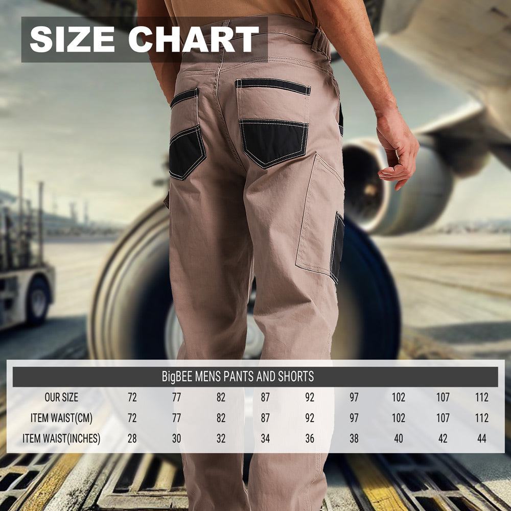 Big Bee CP01Z Street Work Pants – Stretch Cotton Straight Leg