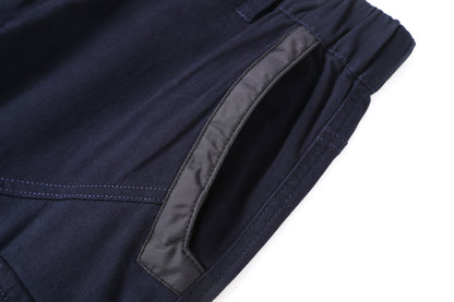 Big Bee Men’s ELITE Work Pants – Cuffed Cargo Trousers with Reinforced Charcoal Trim
