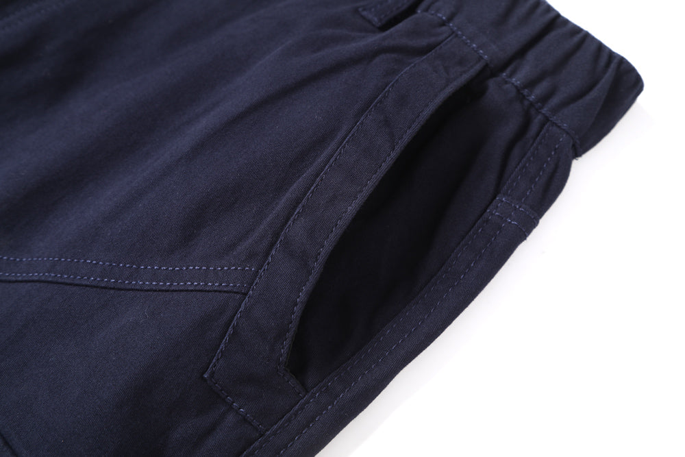 Big Bee Men’s ELITE Work Pants – Reflective Tape, Cuffed Cargo Trousers