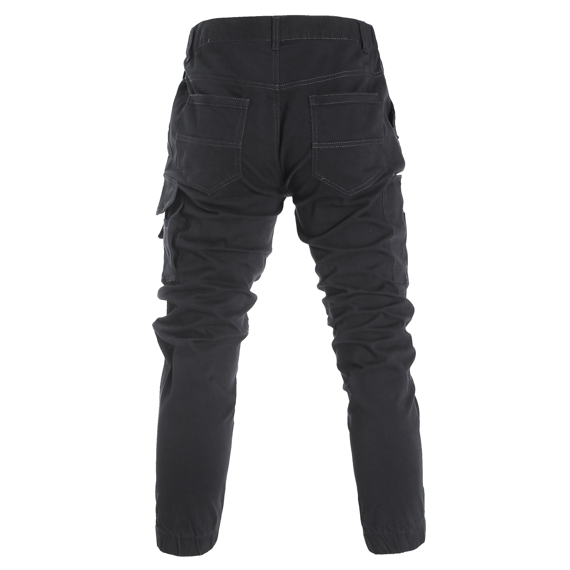 elite work pants in black, back – Big Bee Workwear