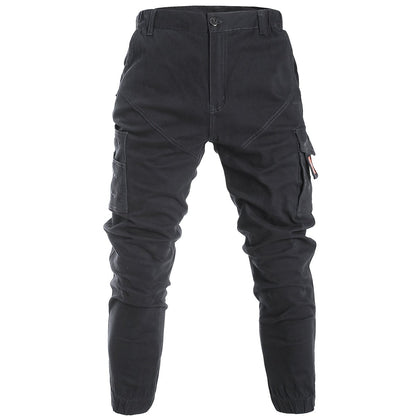 Elite work pants in black, front view – Big Bee Workwear