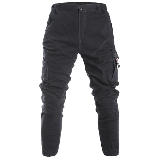 Elite work pants in black, front view – Big Bee Workwear