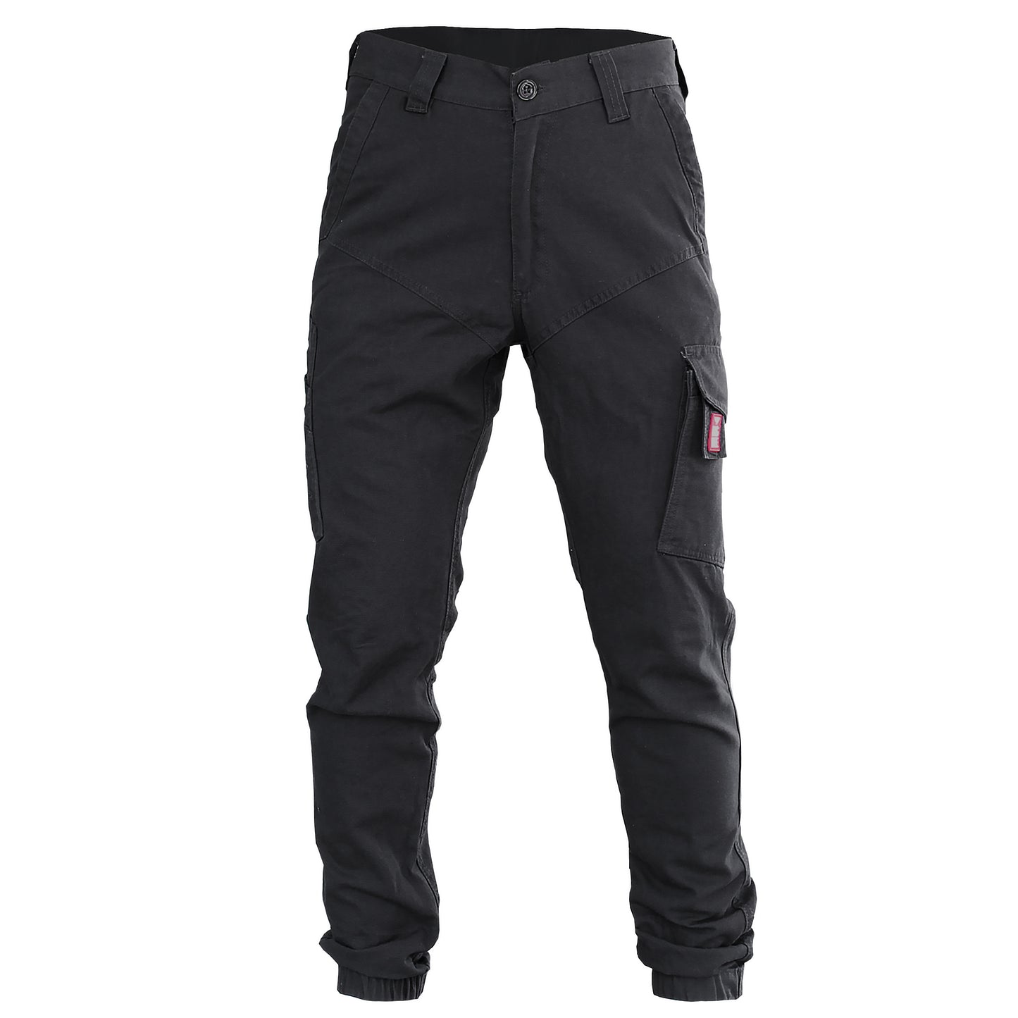 elite work pants in black, front – Big Bee Workwear