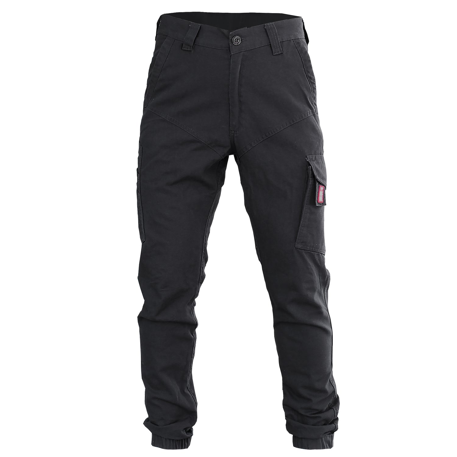 elite work pants in black, front – Big Bee Workwear