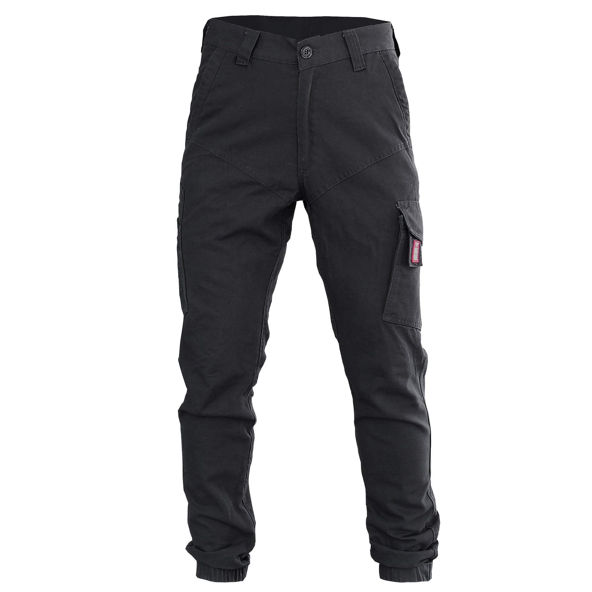 elite work pants in black, front – Big Bee Workwear
