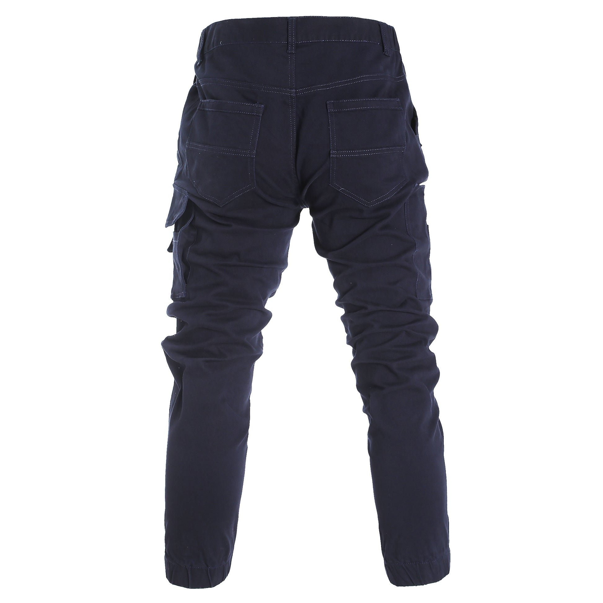 elite work pants in navy, back – Big Bee Workwear