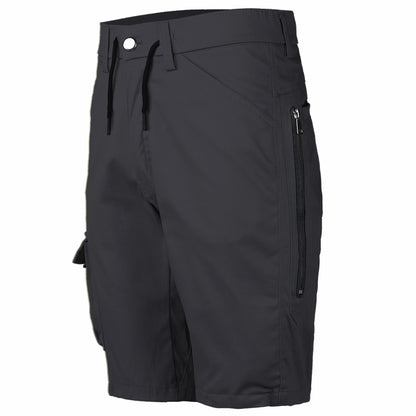 warp work shorts in black, side – Big Bee Workwear