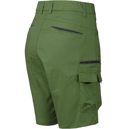 warp work shorts in Olive Green, side – Big Bee Workwear
