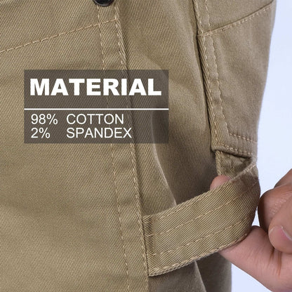 utility work pants fabric close-up with info – Big Bee Workwear