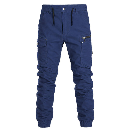 Big Bee Mens Utility Cargo Pants – Ankle Cuffed Stretch Cotton Drill