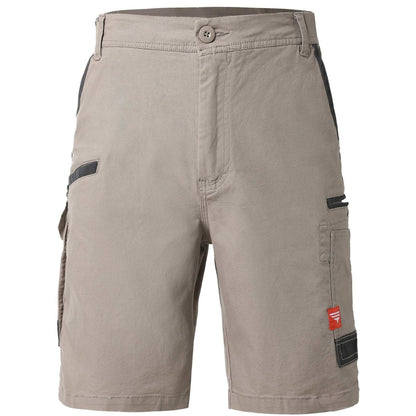 brumby work shorts in khaki, front – Big Bee Workwear