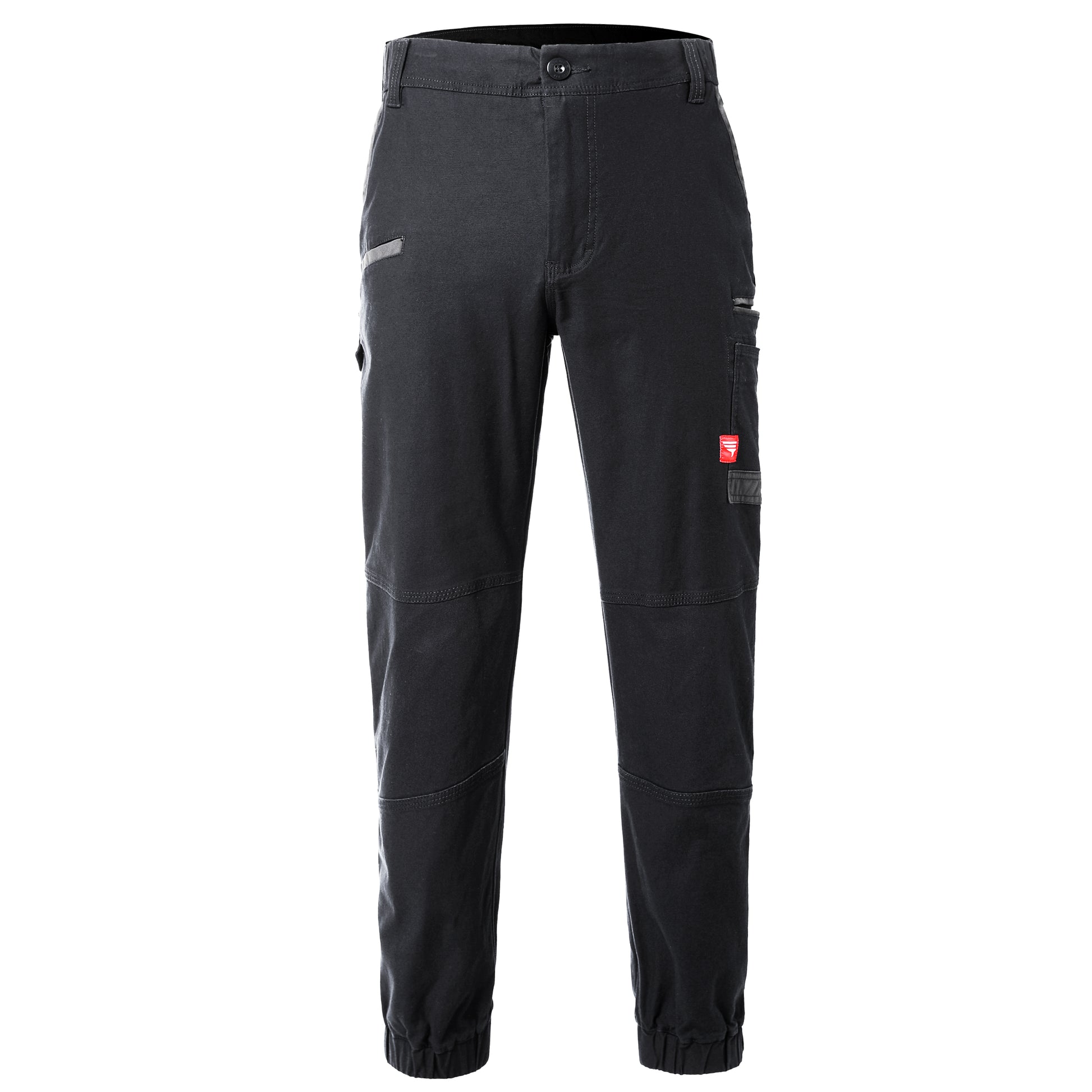 brumby work pants in black, front – Big Bee Workwear