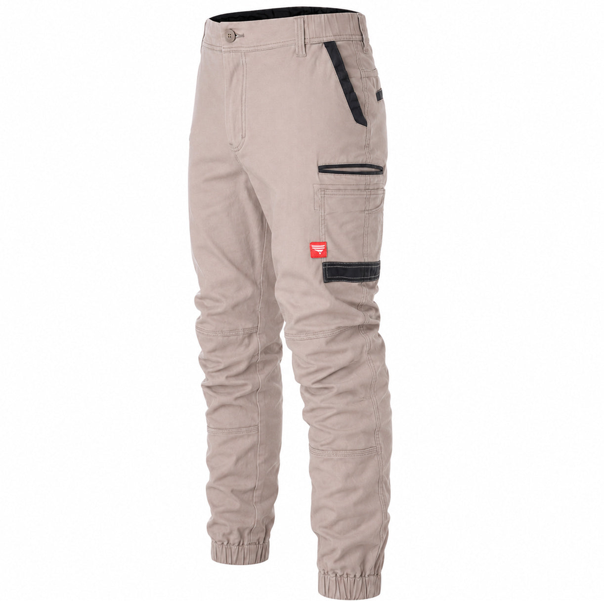 brumby work pants in khaki, side – Big Bee Workwear