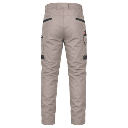 brumby work pants in khaki, back – Big Bee Workwear
