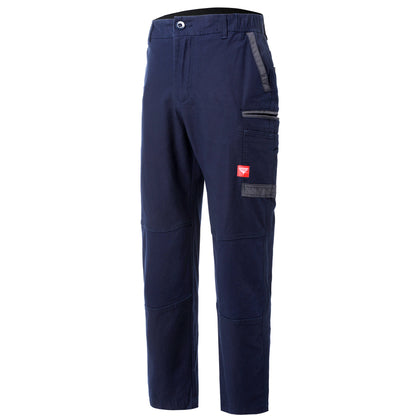 brumby work pants in navy blue, front – Big Bee Workwear