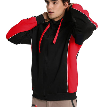 Big Bee PANEL Hoodie Jumper, Full Zip - Big Bee