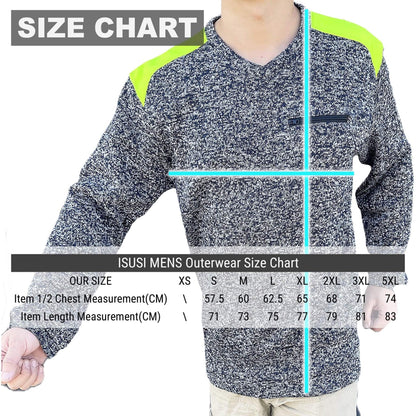 Big Bee Crew Hi Vis Jumper, Marle Fleece Work Sweatshirts - Big Bee
