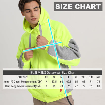 Big Bee Hi Vis Hoodie, Zip Up Work Jumper - Big Bee