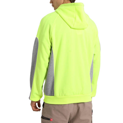 Big Bee Hi Vis Hoodie, Zip Up Work Jumper - Big Bee