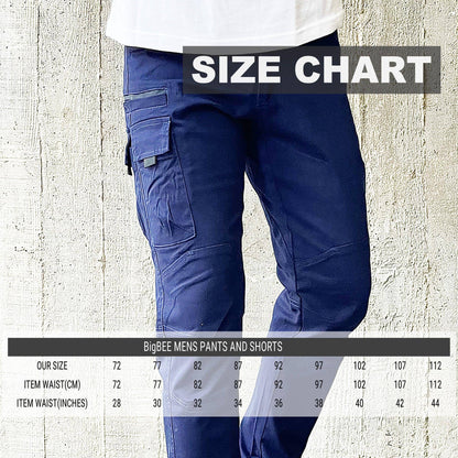 Big Bee WARP Cargo Pants Cuffed, Stretch Cotton - Big Bee