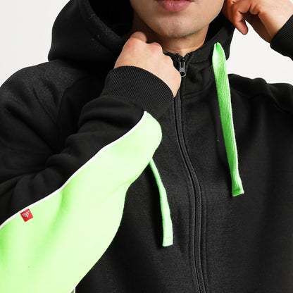 Big BEE Pioneer Hoodie Jumper Full Zip Panel Piping - Big Bee