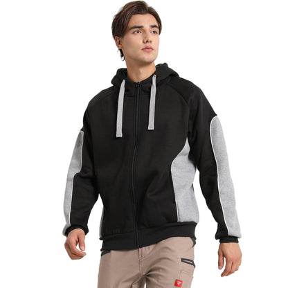 Big BEE Pioneer Hoodie Jumper Full Zip Panel Piping - Big Bee