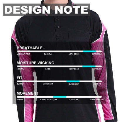 Big Bee PANEL Mens Polo Shirts, Long Sleeve - Big Bee