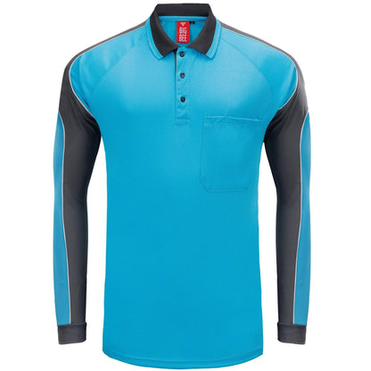 Big Bee PANEL Mens Polo Shirts, Long Sleeve - Big Bee