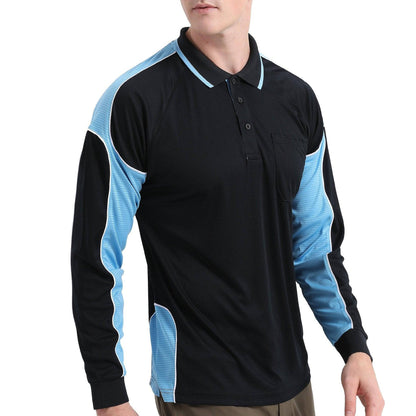 Big Bee PANEL Mens Polo Shirts, Long Sleeve - Big Bee