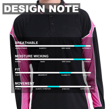 Big Bee PANEL Hi Vis Polo Shirts, Long Sleeve - Big Bee