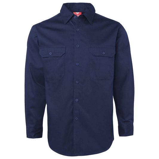 Big BEE Men's Work Shirt, Cotton Drill Traditional Workwear - Big Bee